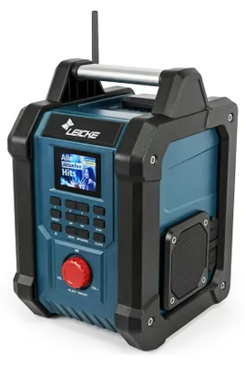 Produktbild von Baustellenradio mit DAB+, FM, Bluetooth und 4000 mAh Akku