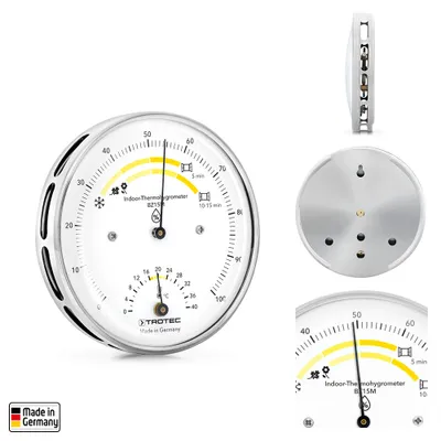 Produktbild von TROTEC Thermohygrometer BZ15M | Für ein gesundes Wohnklima in Innenräumen | Hochwertige Messmechanik -  Germany