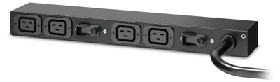 Produktbild von APC AP6032A, Standard, 0U/1U, Einphasig, Horizontal/Vertikal, Schwarz, 4 AC-Ausgänge