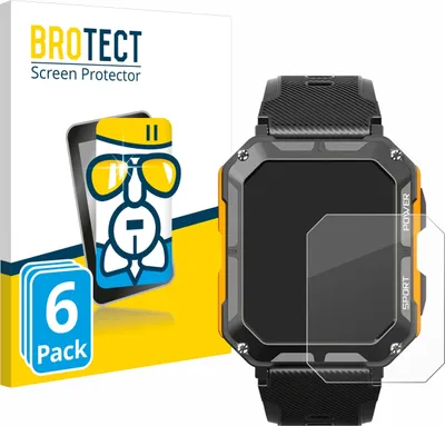 Produktbild von 6x BROTECT Schutzglas für Njord Gear The Indestructible Smartwatch Schutzfolie Panzer Folie Glas Display Schutz klar
