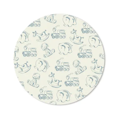 Produktbild von MuchoWow® Mauspad Mousepad Tiere - Spielzeug - Muster 20x20 cm - Mousepads - Maus Mat - Pad - Mausunterlage - Schreibtischmatte