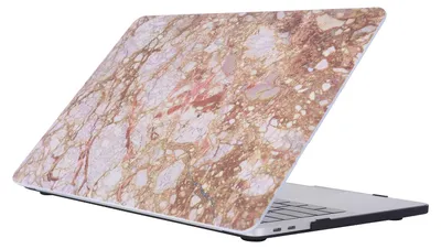 Produktbild von Mobigear Marble Schutzhülle für MacBook Pro 15 Zoll (2016-2019), Hartschale, MacBook Case - Modell 2 - Modell A1707 / A1990