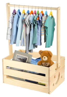 Productafbeelding van Houten babyshowerkast voor praktische opslag van babybenodigdheden