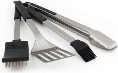 Produktbild von Broil King BBQ Baron 64003 Edelstahl 4 Stück Grillzubehör Set
