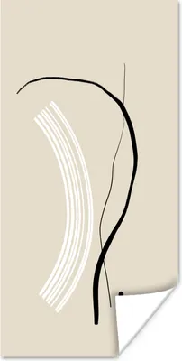 Produktbild von MuchoWow® Poster Linie - Pastell - Abstrakt 20x40 cm - Plakat - Foto