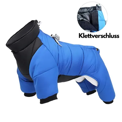 Produktbild von Hundeoverall – Hundeoverall Winter mit Beinen, wasserdicht & weichem Innenfutter – Ganzkörper Hundemantel