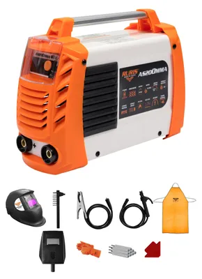 Produktbild von Schweißgerät + Maske + Hammer/Bürste + 2,5 kg rutilitische Elektroden