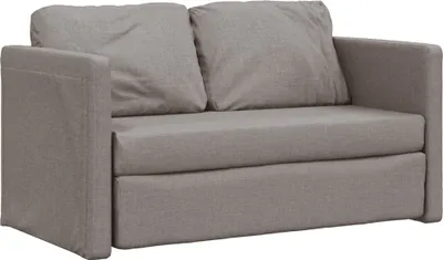 Produktbild von VidaXL 353969, Graubraun, Schaum, Metall, Polyester, 1120 mm, 1740 mm, 550 mm