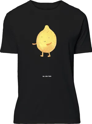 Produktbild von Mr. & Mrs. Panda Größe L T-Shirt Beste Freunde Zitrone - Schwarz - Geschenk, mit Spruch, Tshirt, Fehlende Keywords, Shirt, Lustige Sprüche