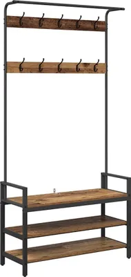 Obrázok produktu pre vidaXL Vešiak na kabáty Staré drevo 95 x 34 x 184 cm Drevený materiál