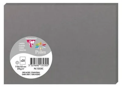 Image de Carte C6 Pollen 210g gris foncé
