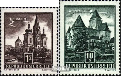 Produktbild von Briefmarken Österreich 1957 Mi 1037-1038 (kompl.Ausg.) gestempelt Freimarken