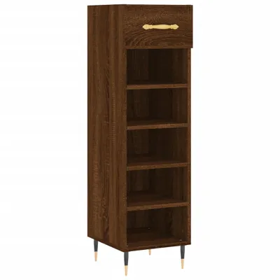 Produktbild von Schuhschrank Braun Eichen-Optik 30x35x105 cm Holzwerkstoff