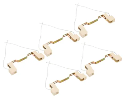 R7S Lampensockel 5er-Pack, Keramik, 118 mm, Weiß, mit Kabel