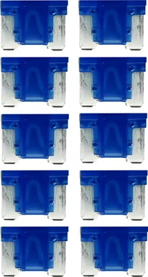 Produktbild von baytronic 10x Kfz-Flachstecksicherung Mini LP blau 15A