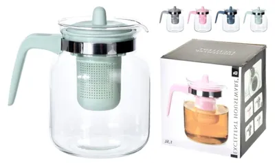 Produktbild von Glasteekanne, transparent, 1,5 l
