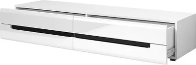 Immagine prodotto di Mobile TV LUCIA con 2 cassetti - Bianco lucido - 180 x 34 x 50 cm