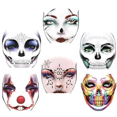 Produktbild von Gesicht Edelsteine Halloween Festival Glitzer Gesicht