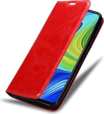 Image de Cadorabo Housse pour Xiaomi RedMi NOTE 9 Housse en rouge Housse pour portable Etui Case Cover Fermeture magnétique