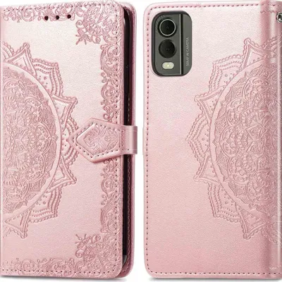 Immagine prodotto di Custodia a libro imoshion Mandala Nokia C32 - Oro rosa