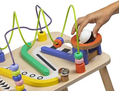 Produktbild von EurekaKids Holz Aktivitätstisch Zirkus - Lernspielzeug für Kinder