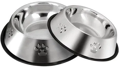 Image de Gamelle pour chat - Antidérapante avec base en caoutchouc - Lot de 2