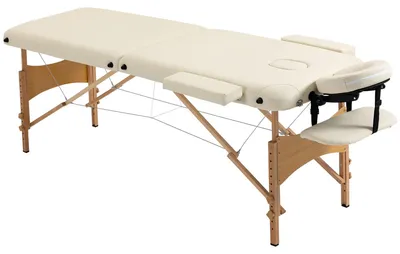 Image de Table de massage - Table de massage en bois - Banc de massage - Table de thérapie - Table de massage pliable - Design portable