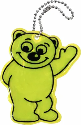Produktbild von Reflektierender Anhänger Bär, gelb
