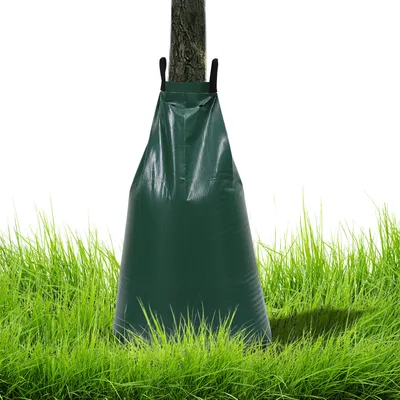 Produktbild von Yakimz treebag 15 Stück PVC Bewässerungssack 75 Liter Bewässerungsbeutel Wassersack Grün für Bäume