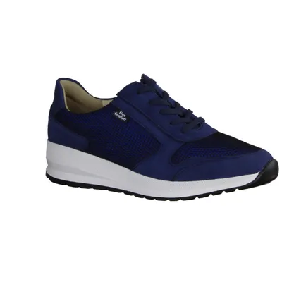 Zdjęcie produktu dla Finn Comfort Mori niskie buty damskie, stretch/skóra, Atoll (niebieski), Wygodne buty - buty damskie Wygodne sznurowane buty, niebieski, skóra/tekstylia (nubuk/stretchbali)