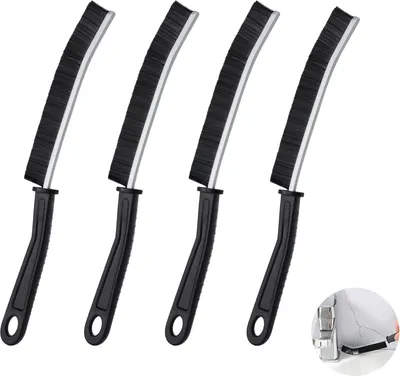 Produktbild von Eckenreinigungsbürste - Set von 4 - harte Borsten - Fugenbürste - Tiefenreinigung - Toilet, Badezimmer, Küchenfugenbürste