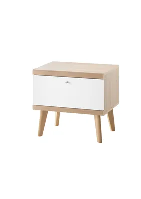 Produktbild von Nachttisch Merle - Skandinavisches Design - Eiche Riviera