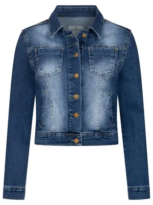 Productafbeelding van Rock Creek dames jeansjas, overgangsjas, denim blouson, stretch, korte model, klassiek