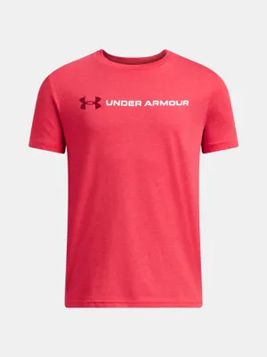 Productafbeelding van Under Armour jongens T-shirt, model Ua B Logo Wordmark Ss, artikelnummer 1380747-989