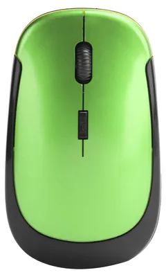 Image de Souris sans fil 2,4 GHz à capteur optique réglable avec récepteur USB – Accessoires pour ordinateur portable – 1 600 dpi – Vert