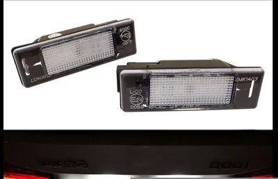 Produktbild von 2x LED PREMIUM Kennzeichenbeleuchtung für Peugeot 106 207 307 308 406 407 508