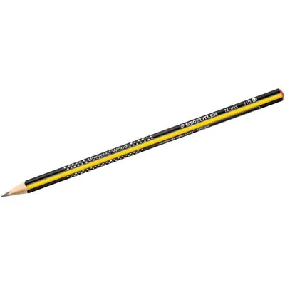 Produktbild von STAEDTLER® Bleistift Noris, Härtegrad HB, Schaftform Dreikant, Schaftfarbe schwarz/gelb