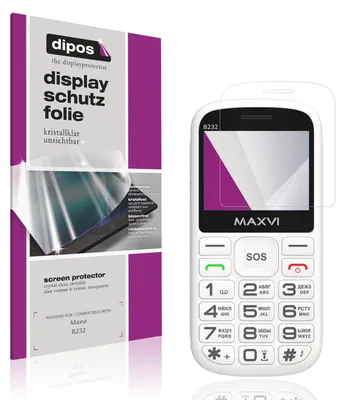 Produktbild von 4x Schutzfolie für Maxvi B232 klar Displayschutzfolie Folie Display Schutz dipos