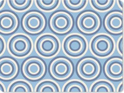 Produktbild von MuchoWow® Mauspad Mousepad Kreis - Blau - Muster 23x19 cm - Mousepads - Maus Mat - Pad - Mausunterlage - Schreibtischunterlage - Mauspad