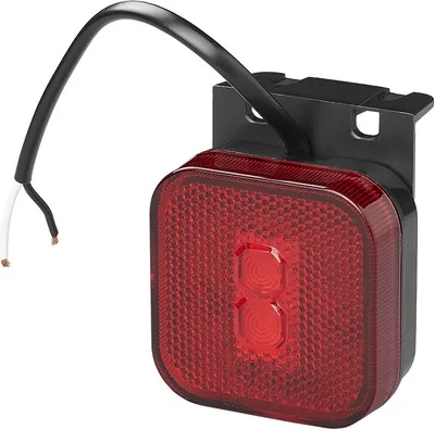 Obrázok produktu pre Zadné obrysové svetlo 12/24V červené 65 x 65 mm LED s držiakom