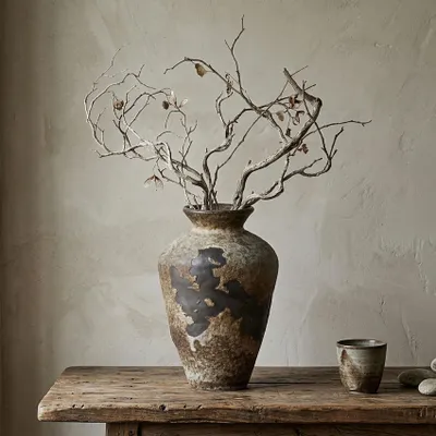 Produktbild von Rustikale Wabi Sabi Vase mit einer Höhe von 22,5 cm