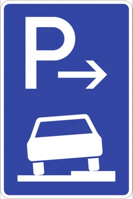 Produktbild von Verkehrsschild VZ315-57, Parken halb auf Gehwegen rechts (Ende), Alu, RA2, 60...