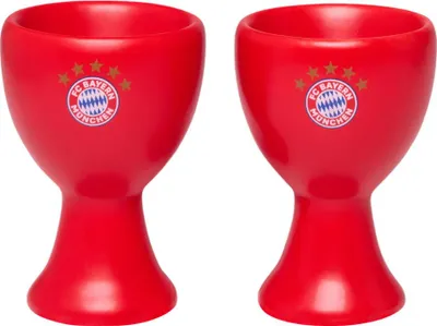 Immagine prodotto di FC Bayern 29905 Logo del portauovo, 2 pezzi, rosso