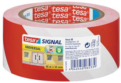 Obrázok produktu pre tesa Signálne značenie a výstražná páska Premium, červená/biela