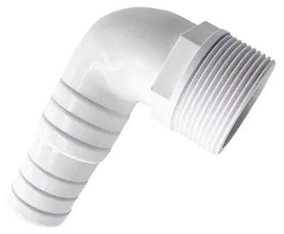 Produktbild von Poolschlauch-Adapter 90 Grad 3,8 cm Widerhaken für oberirdische Poolpumpe Filter Skimmer 1 Stück
