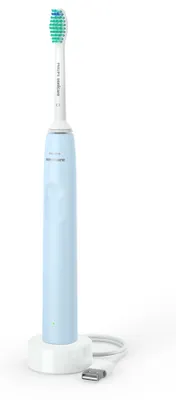 Produktbild von Philips Sonicare 2100 series 2100 Series HX3651/12 Elektrische Schallzahnbürste, Erwachsener, Schallzahnbürste, Weich, Blau, Weiß, 2 min, 4 x 30 sec, Weiß