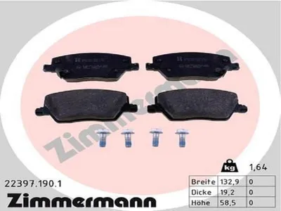 Produktbild von ZIMMERMANN Bremsbeläge Satz Vorne Bremsklötze für FIAT TIPO Kombi (356) 22397.190.1