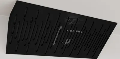 Zdjęcie produktu dla zestaw 2 - Wąska akustyczna narożna pułapka basowa | Rozmiar: 23 x 50 cm | Kolor: (czarny plastik o wysokim połysku, WAVE horizon)