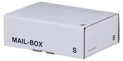 Produktbild von 20x Versandkarton 249x175x79mm MAILBOX S mit Steckverschluss wiederverschließbar weiß