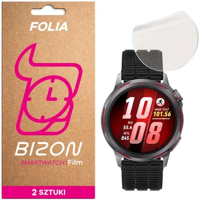 Produktbild von 2x Matte Folie für Huawei Watch GT Runner 2, Bizon Watch Film Matte Duo
